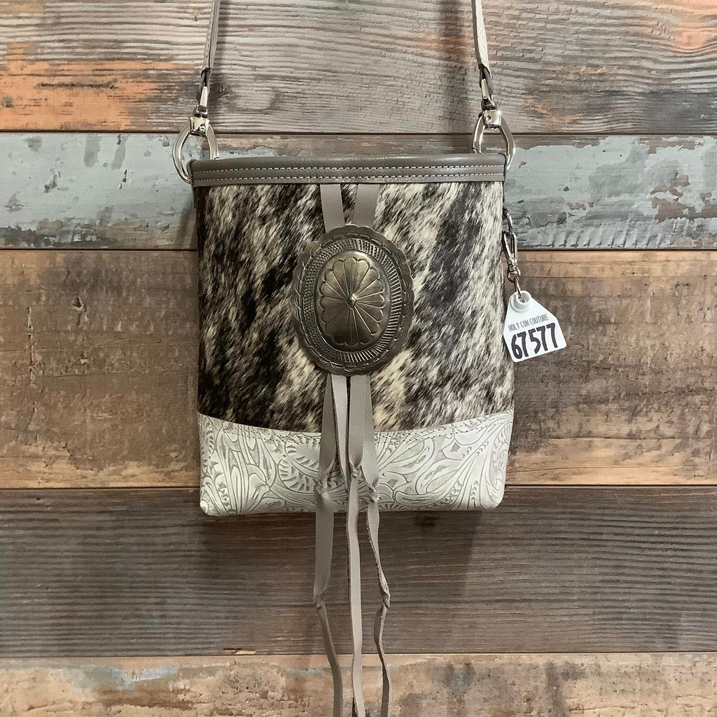 Mini Messenger With Authentic Silver Concho #67577