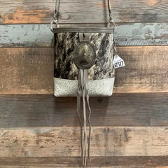 Mini Messenger With Authentic Silver Concho #67577