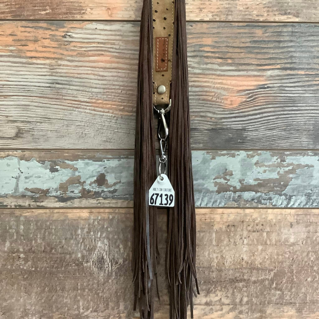 Western Mini Leather Fringe Strap 36" #67139