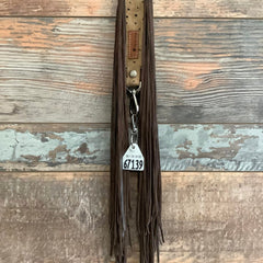 Western Mini Leather Fringe Strap 36" #67139