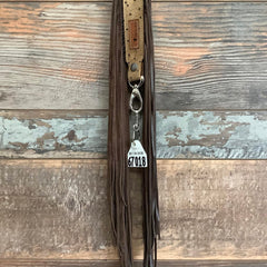 Western Mini Leather Fringe Strap 48" #67018