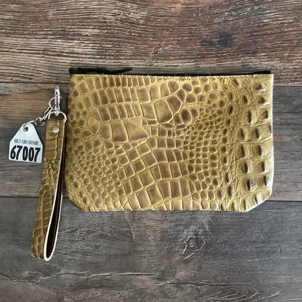 Western Leather Wristlet Clutch #67007