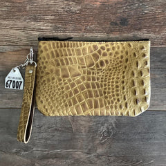 Western Leather Wristlet Clutch #67007