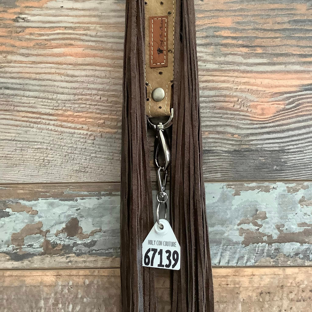Western Mini Leather Fringe Strap 36" #67139