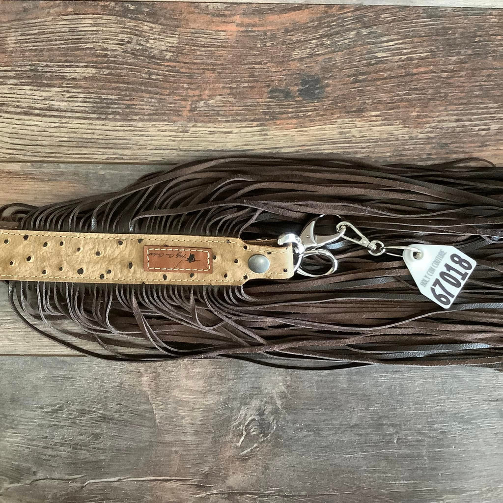 Western Mini Leather Fringe Strap 48" #67018