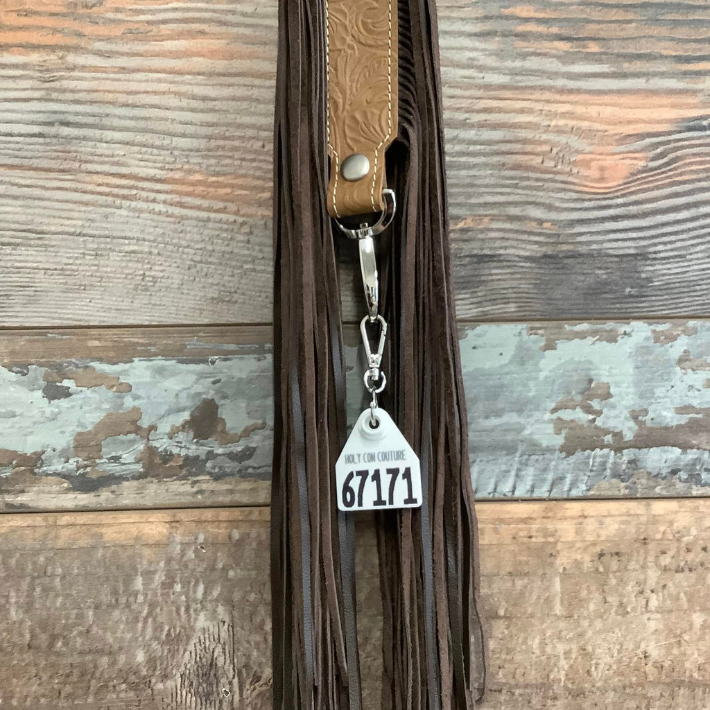 Western Mini Leather Fringe Strap 48" #67171