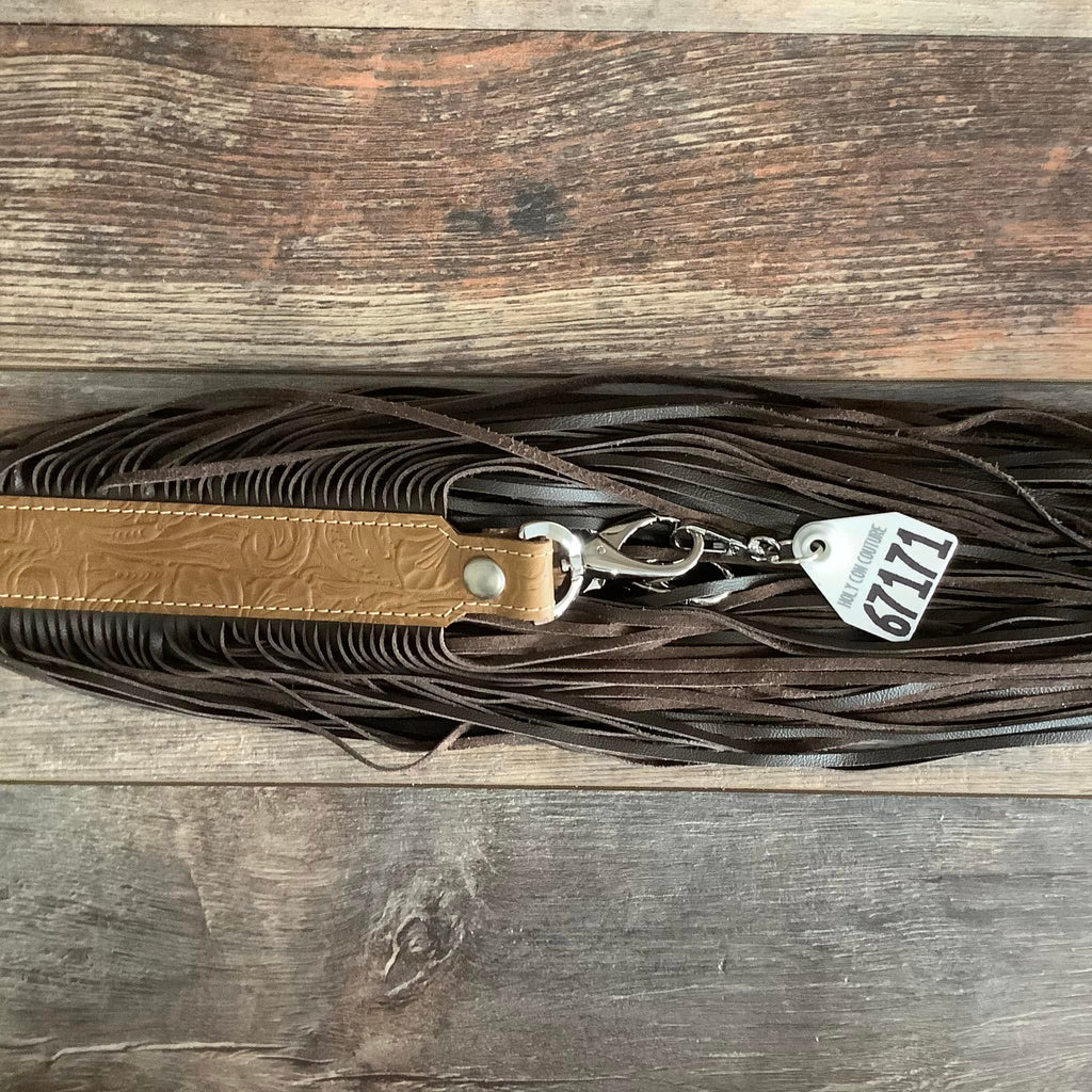 Western Mini Leather Fringe Strap 48" #67171