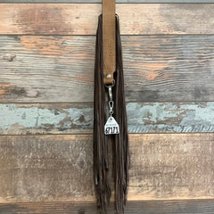 Western Mini Leather Fringe Strap 48" #67171