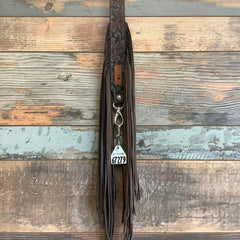 Western Mini Leather Fringe Strap 48" #67279