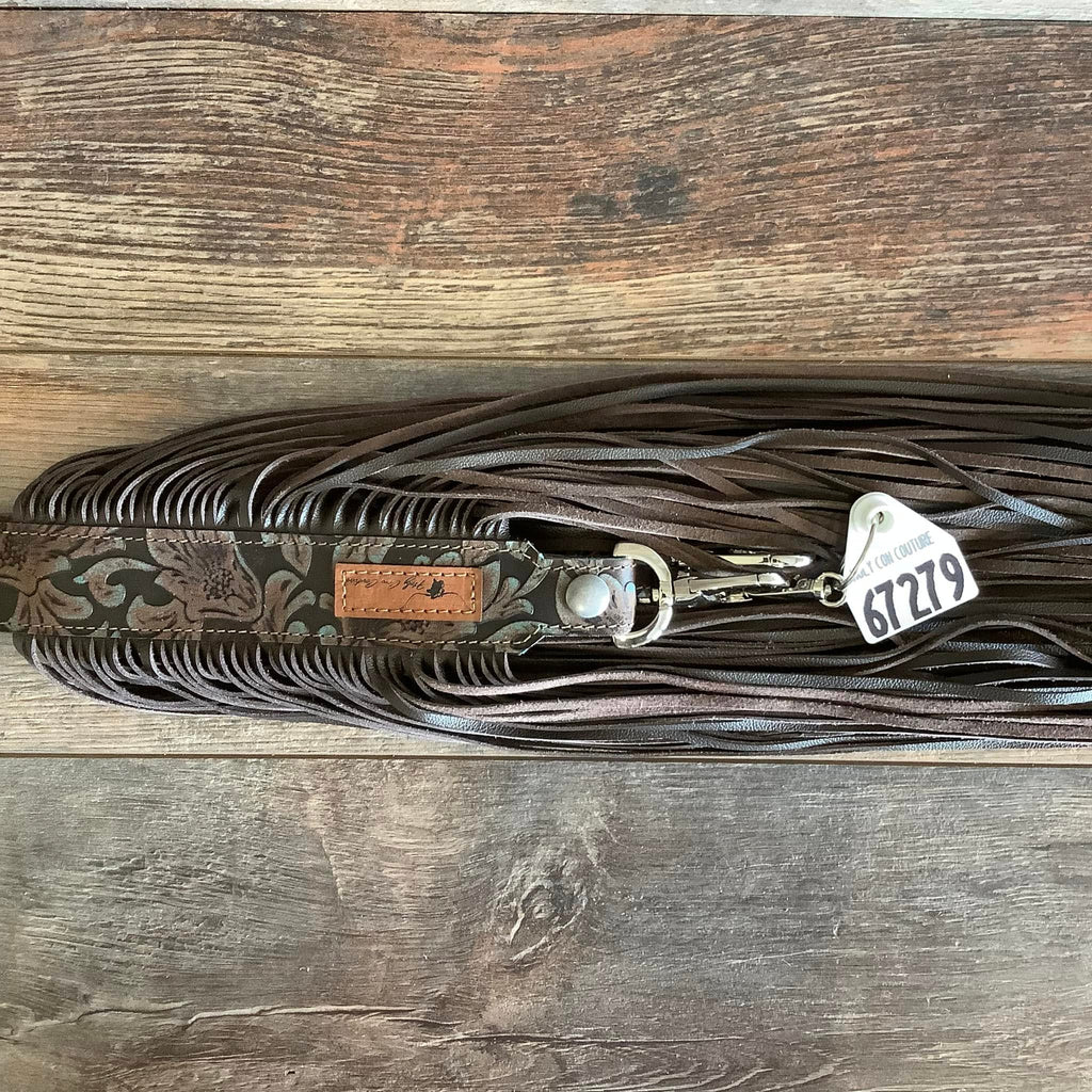 Western Mini Leather Fringe Strap 48" #67279