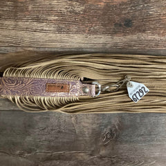 Western Mini Leather Fringe Strap 36" #67292