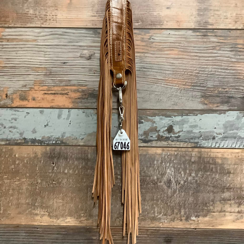 Western Mini Leather Fringe Strap 48" #67046
