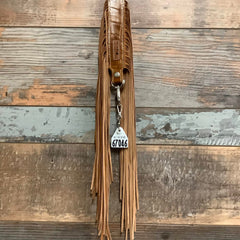 Western Mini Leather Fringe Strap 48" #67046