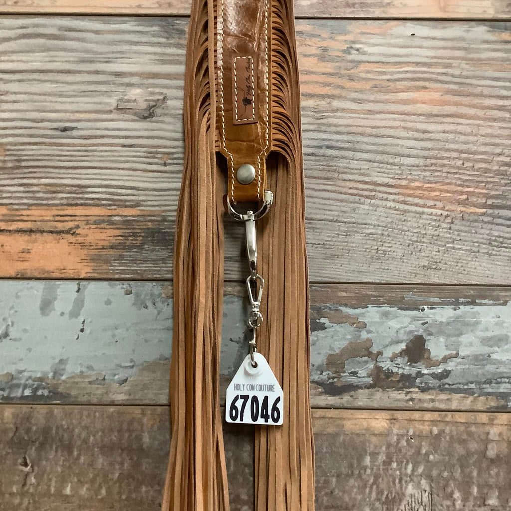 Western Mini Leather Fringe Strap 48" #67046