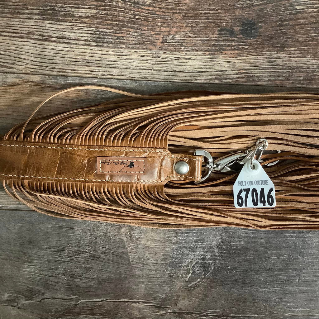 Western Mini Leather Fringe Strap 48" #67046