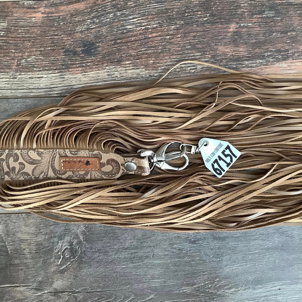 Western Mini Leather Fringe Strap 48" #67157
