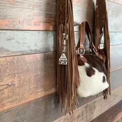 Western Mini Leather Fringe Strap 48" #67157