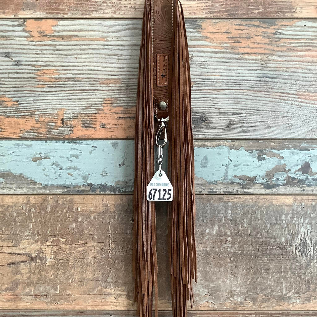 Western Mini Leather Fringe Strap 48" #67125