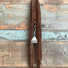 Western Mini Leather Fringe Strap 48" #67125