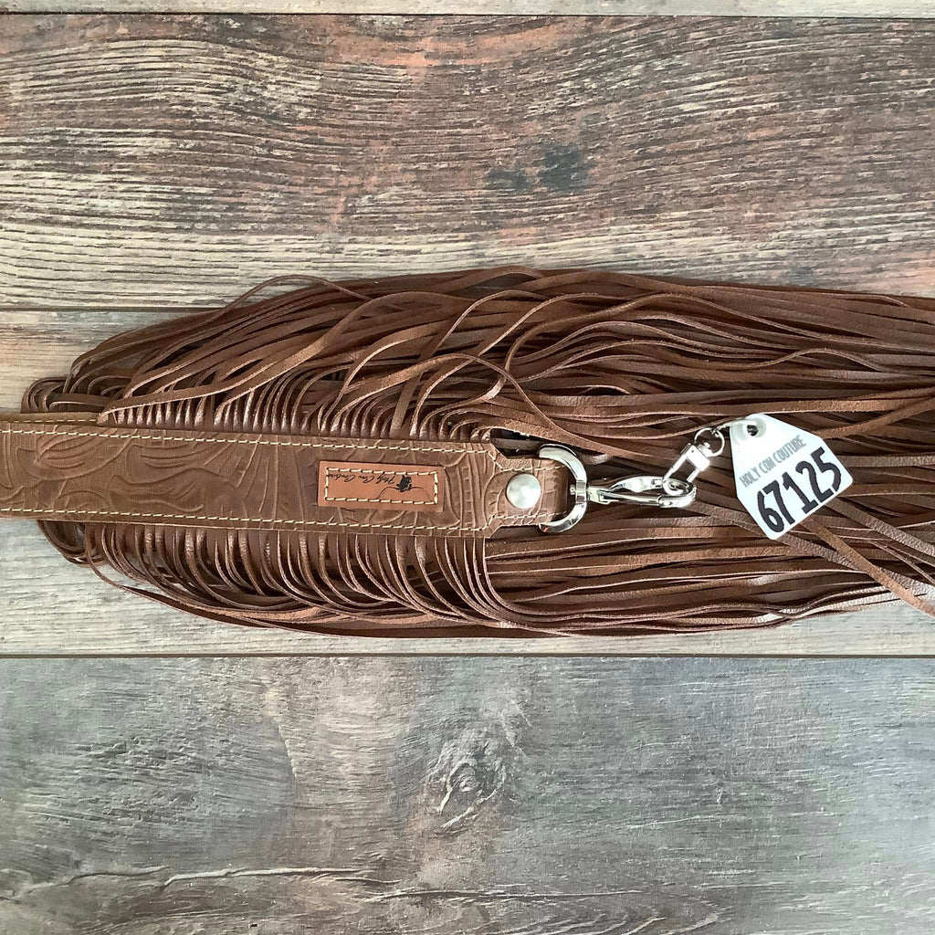 Western Mini Leather Fringe Strap 48" #67125
