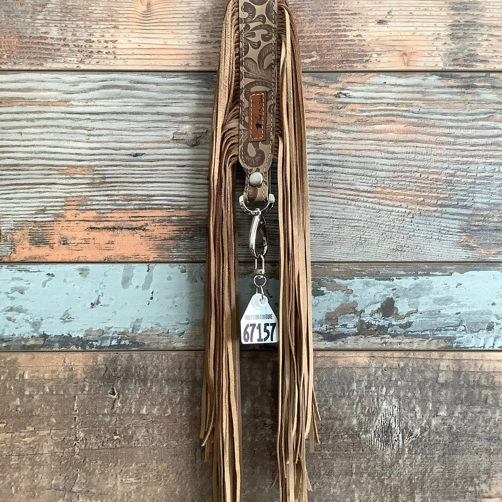 Western Mini Leather Fringe Strap 48" #67157