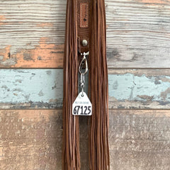 Western Mini Leather Fringe Strap 48" #67125