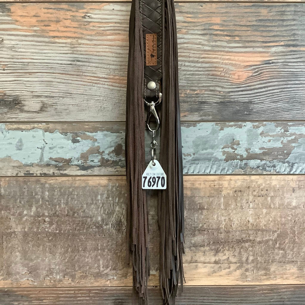 Western Mini Leather Fringe Strap 48" #76970