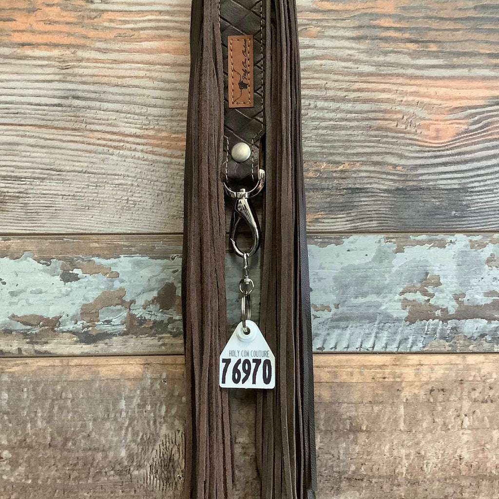 Western Mini Leather Fringe Strap 48" #76970
