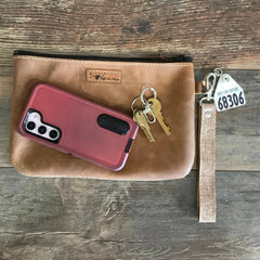 Western Leather Wristlet Clutch #68306