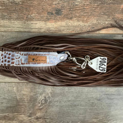 Western Mini Leather Fringe Strap 36" #67906