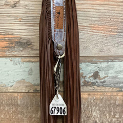Western Mini Leather Fringe Strap 36" #67906