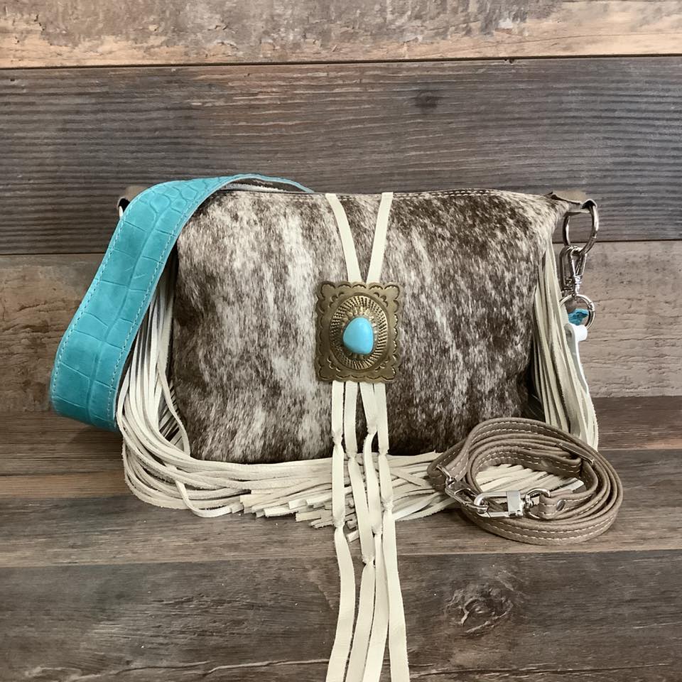 Mini Designer With Authentic Turquoise Silver Concho #70181