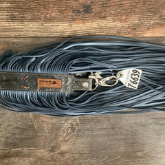 Western Mini Leather Fringe Strap 48" #76639