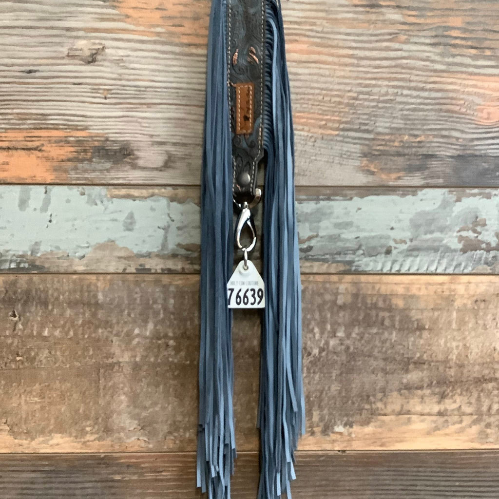 Western Mini Leather Fringe Strap 48" #76639