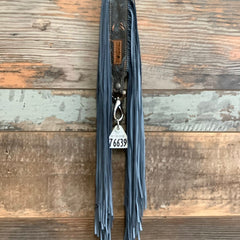 Western Mini Leather Fringe Strap 48" #76639