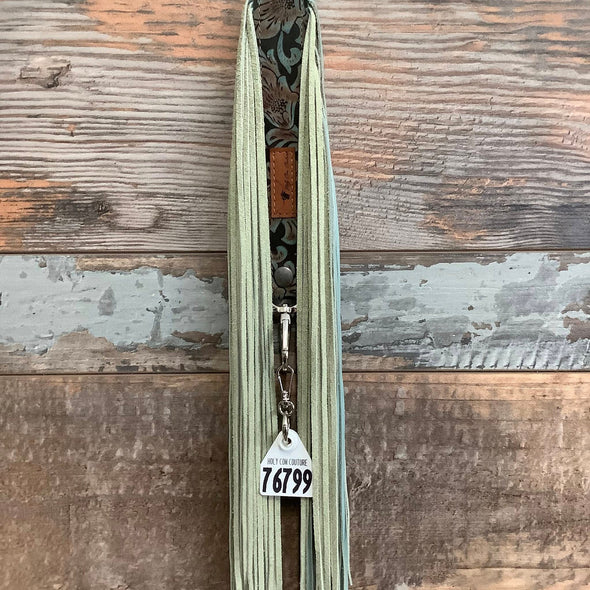 Western Mini Leather Fringe Strap 48" #76799