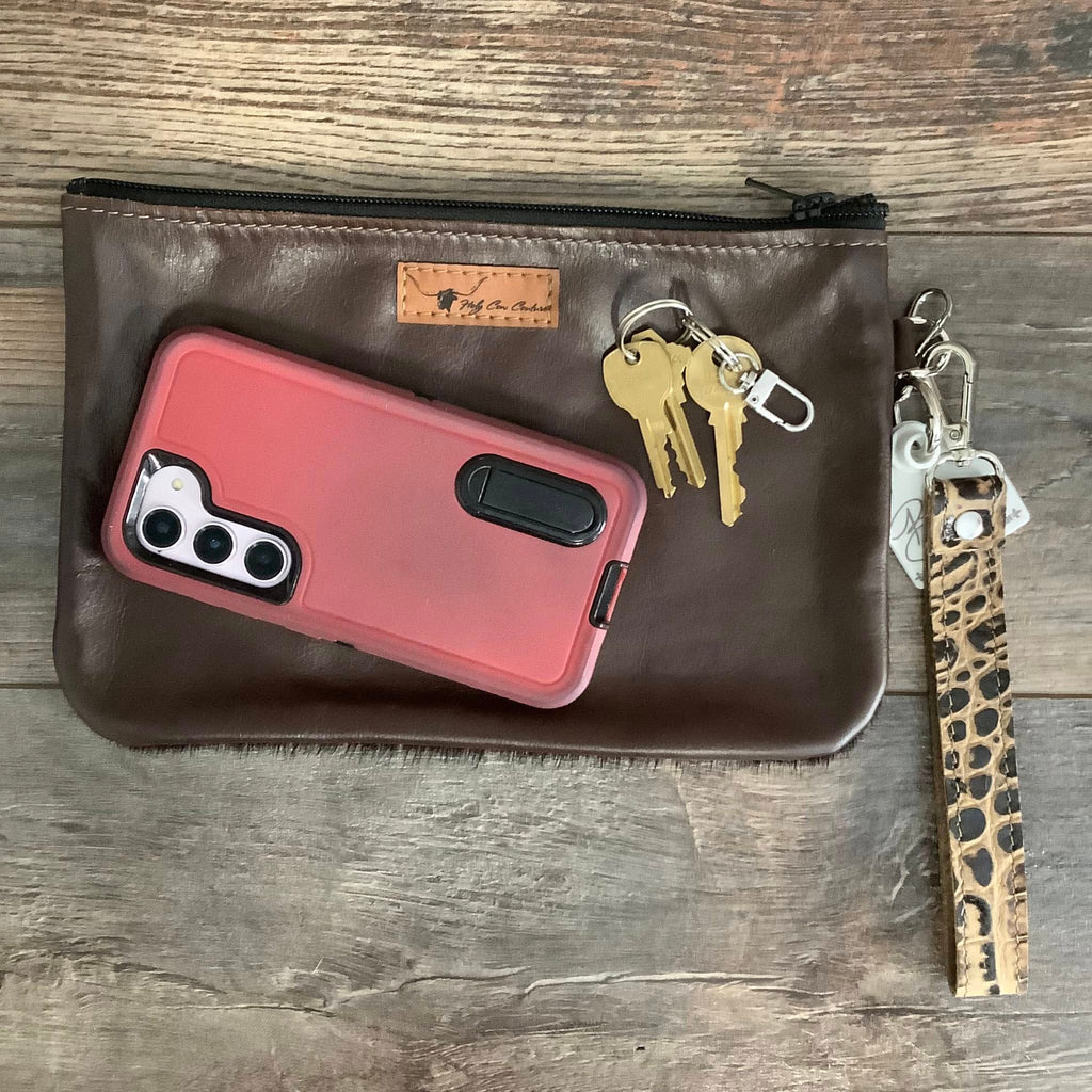 Exclusive Collection Western Leather Wristlet Clutch #71458