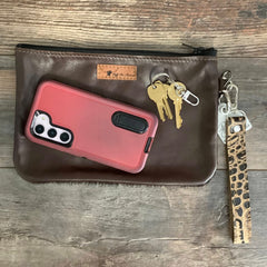 Exclusive Collection Western Leather Wristlet Clutch #71458