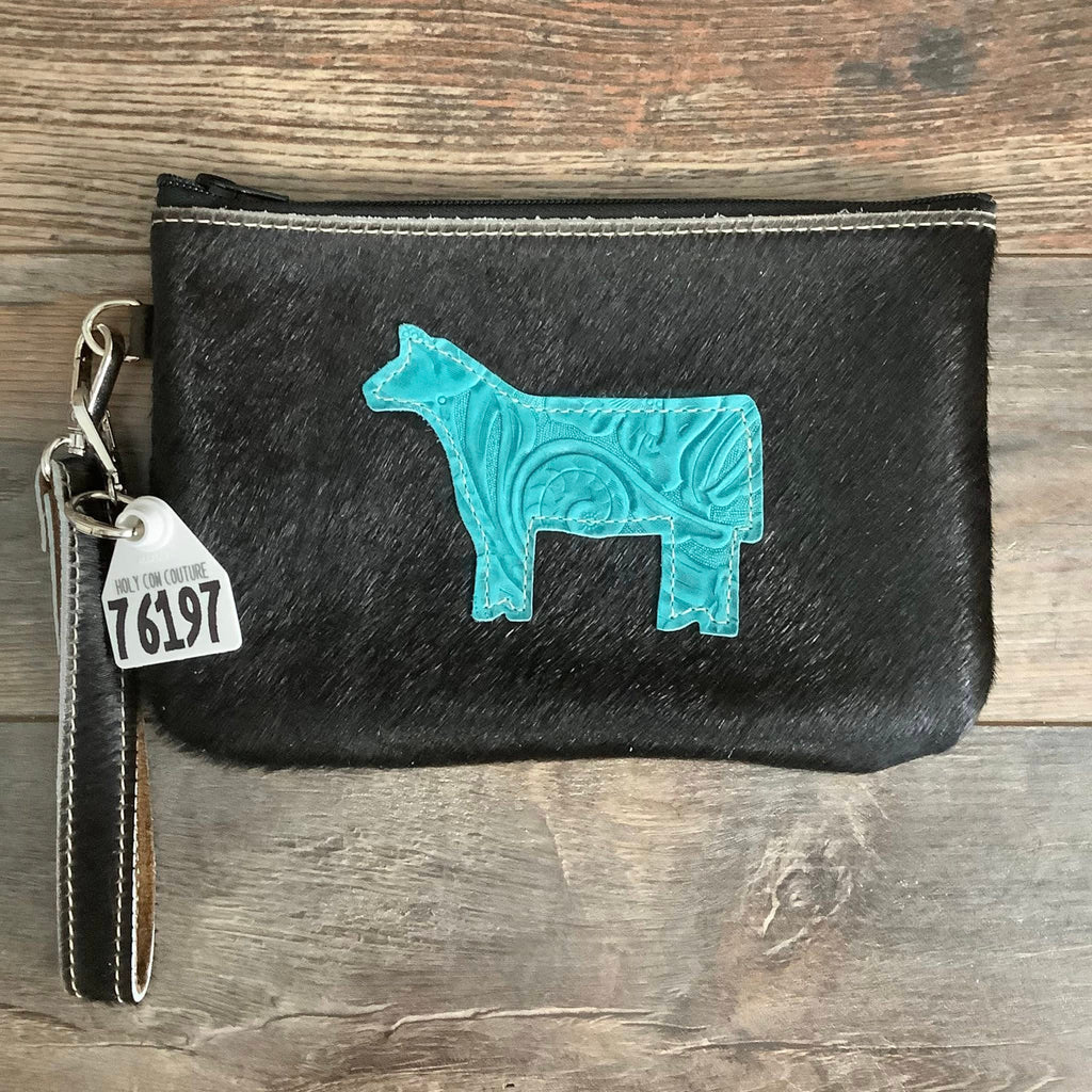 Western Leather Wristlet Clutch #76197