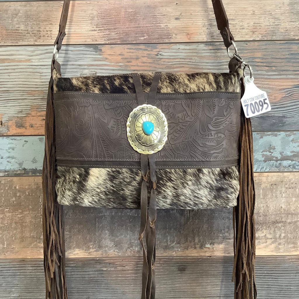 Designer With Authentic Turquoise Silver Concho #70095