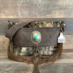 Designer With Authentic Turquoise Silver Concho #70095