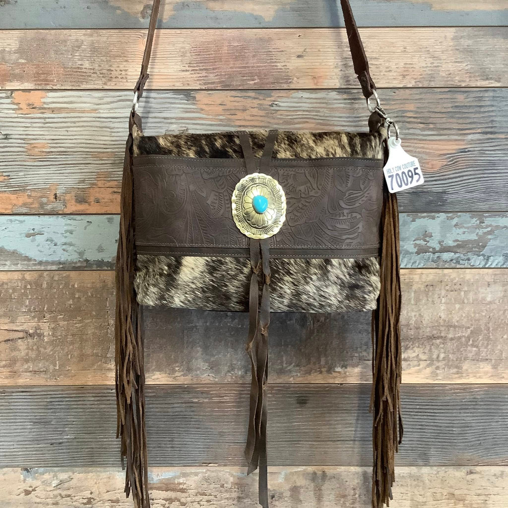 Designer With Authentic Turquoise Silver Concho #70095