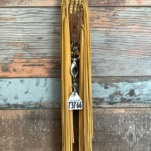 Western Mini Leather Fringe Strap 48" #73766