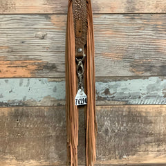 Western Mini Leather Fringe Strap 36" #76194