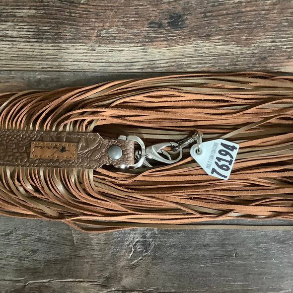 Western Mini Leather Fringe Strap 36" #76194