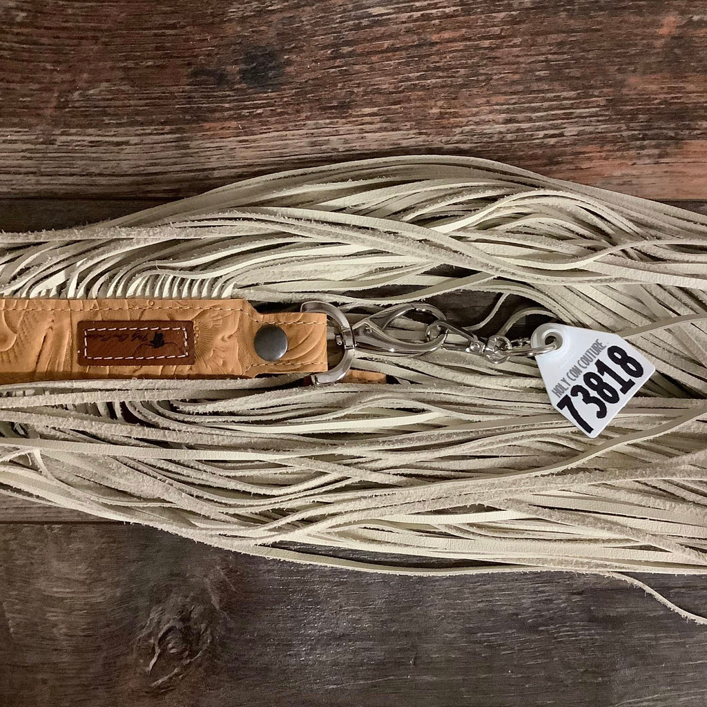 Western Mini Leather Fringe Strap 48" #73818