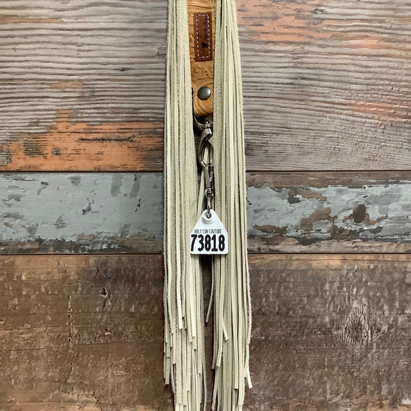 Western Mini Leather Fringe Strap 48" #73818