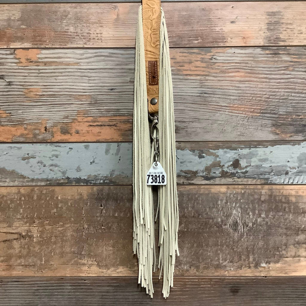 Western Mini Leather Fringe Strap 48" #73818
