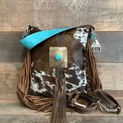 Mini Bagpack With Authentic Turquoise Silver Concho #81928