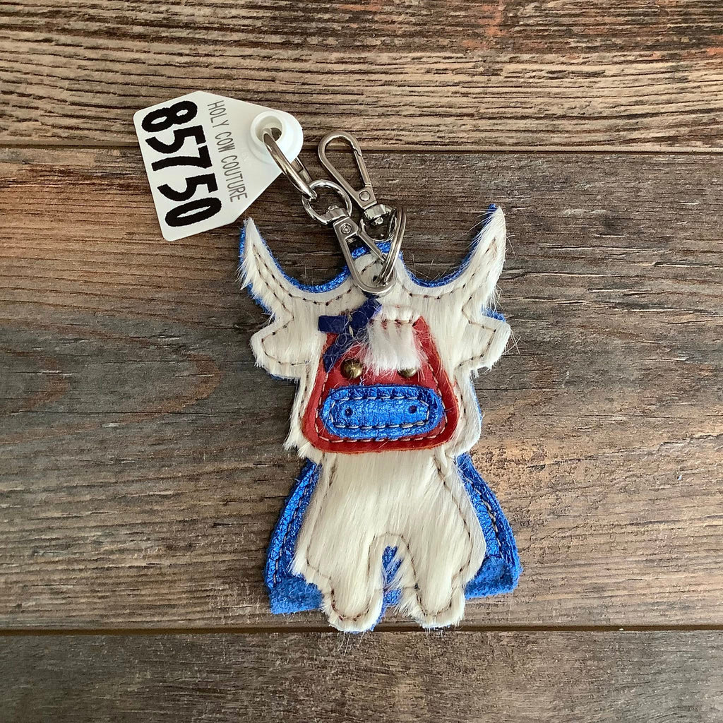 🐮 Carla the Cow Patriotic Keychain #85750 🇺🇸